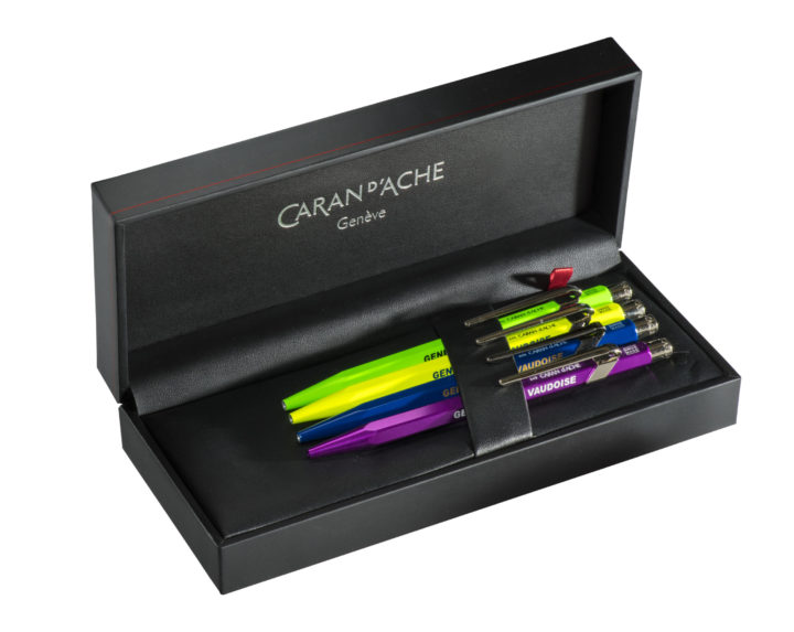 4 stylos métallisés Caran d’Ache